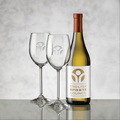 Chardonnay Wine & 2 Woodbridge Wine Glass Gift Set (Label)